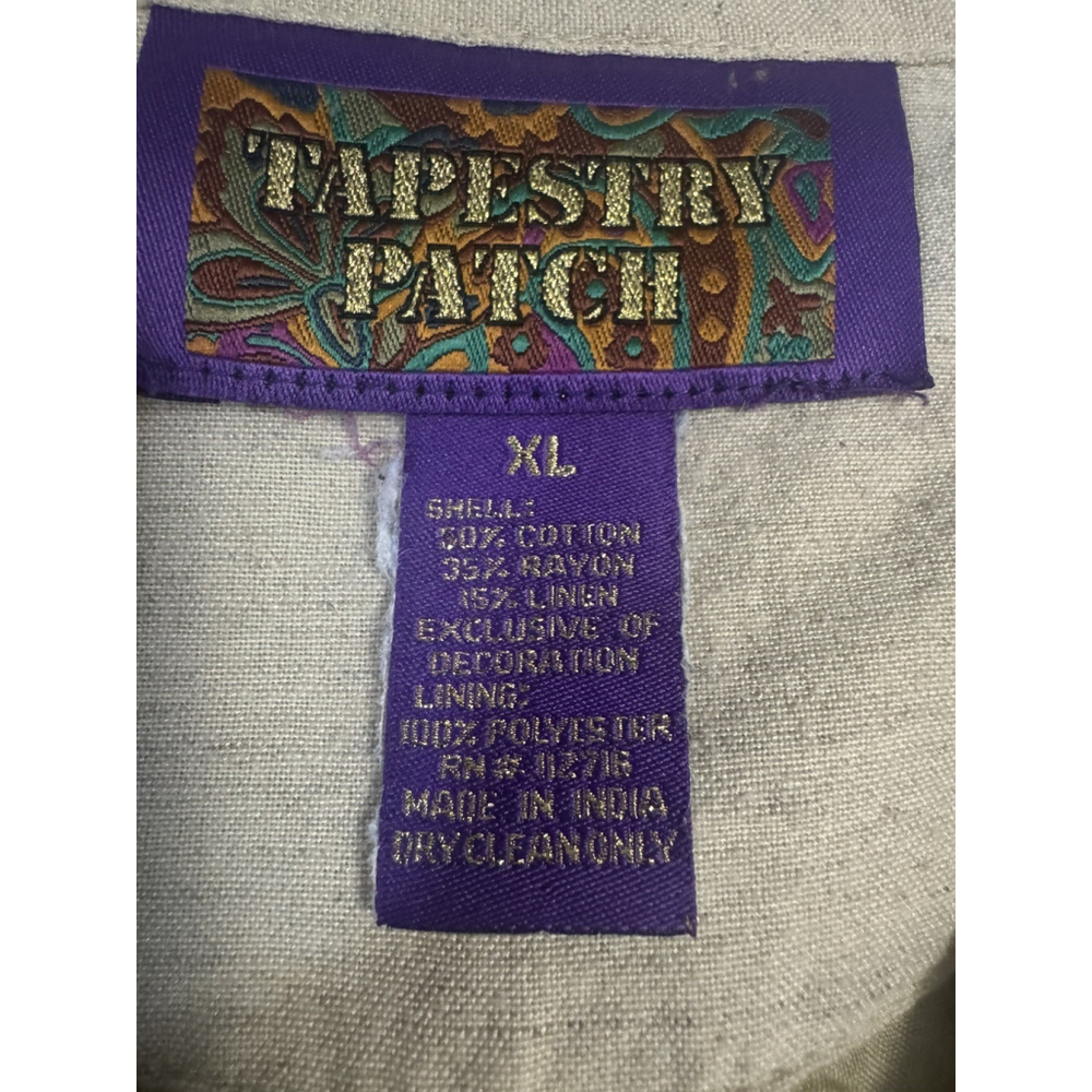 Tapestry Patch Jacket Womens tan jacket cardigan - image 4